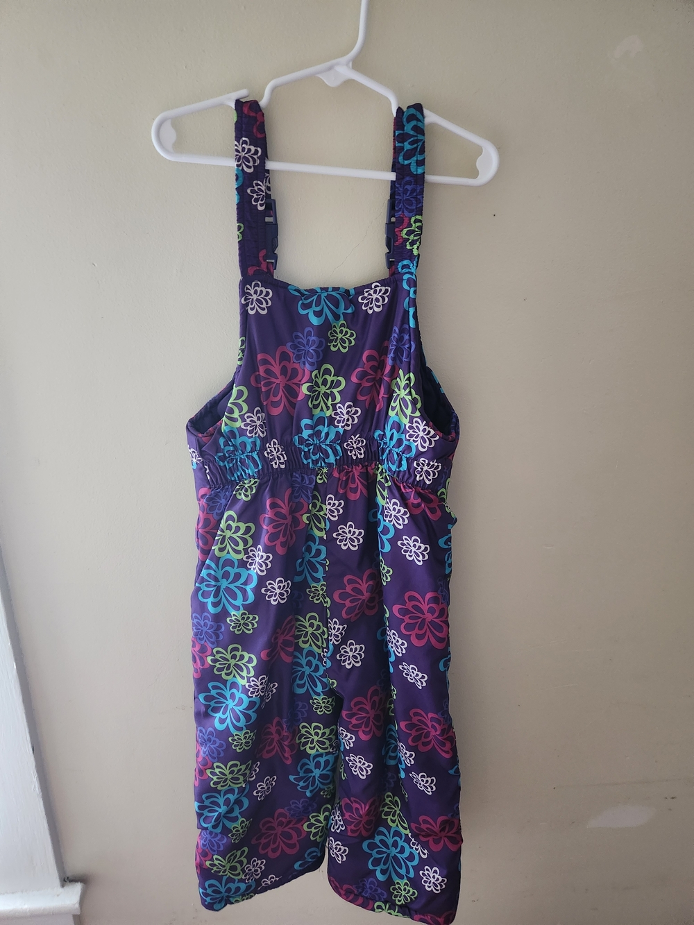 The Childrens Place Girls Purple Floral Snow Pants Size 5t